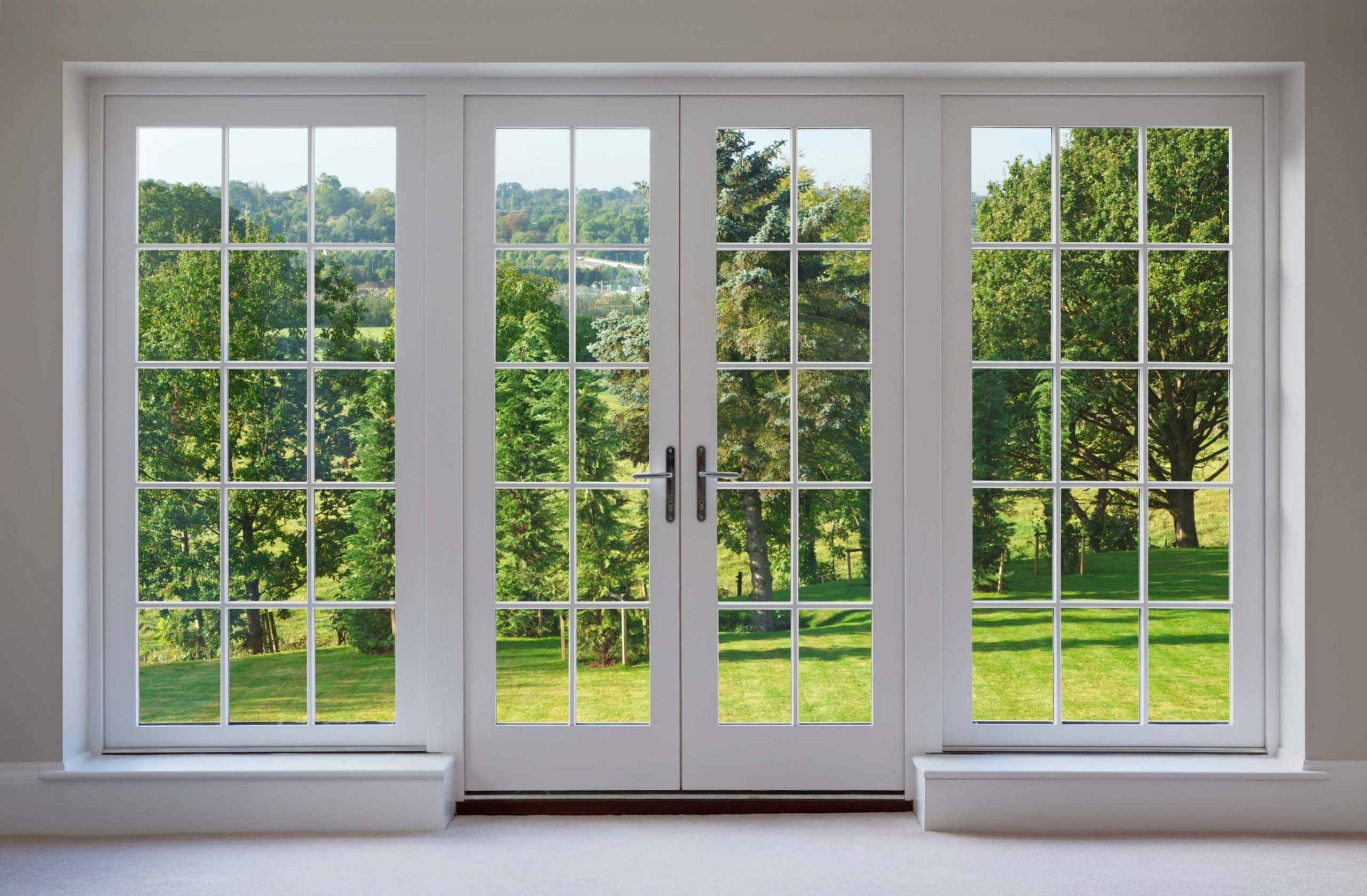 Patio back doors.