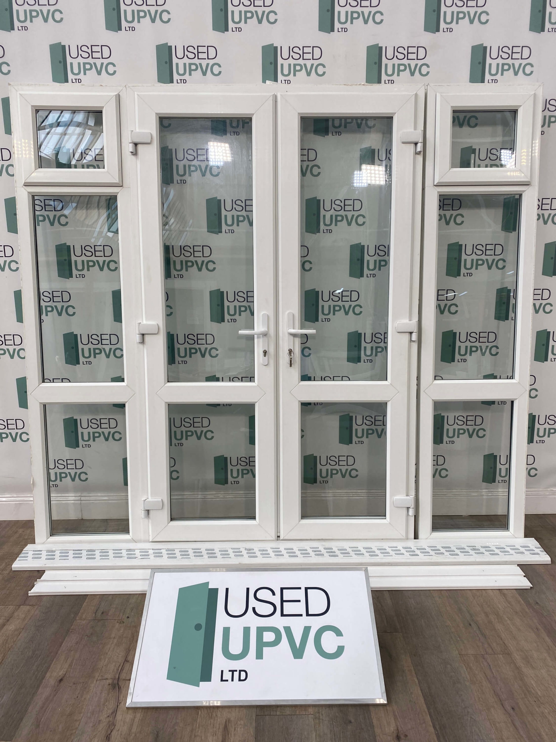 Eurocell Upvc Pvcu French Doors White Sidelights External Exterior