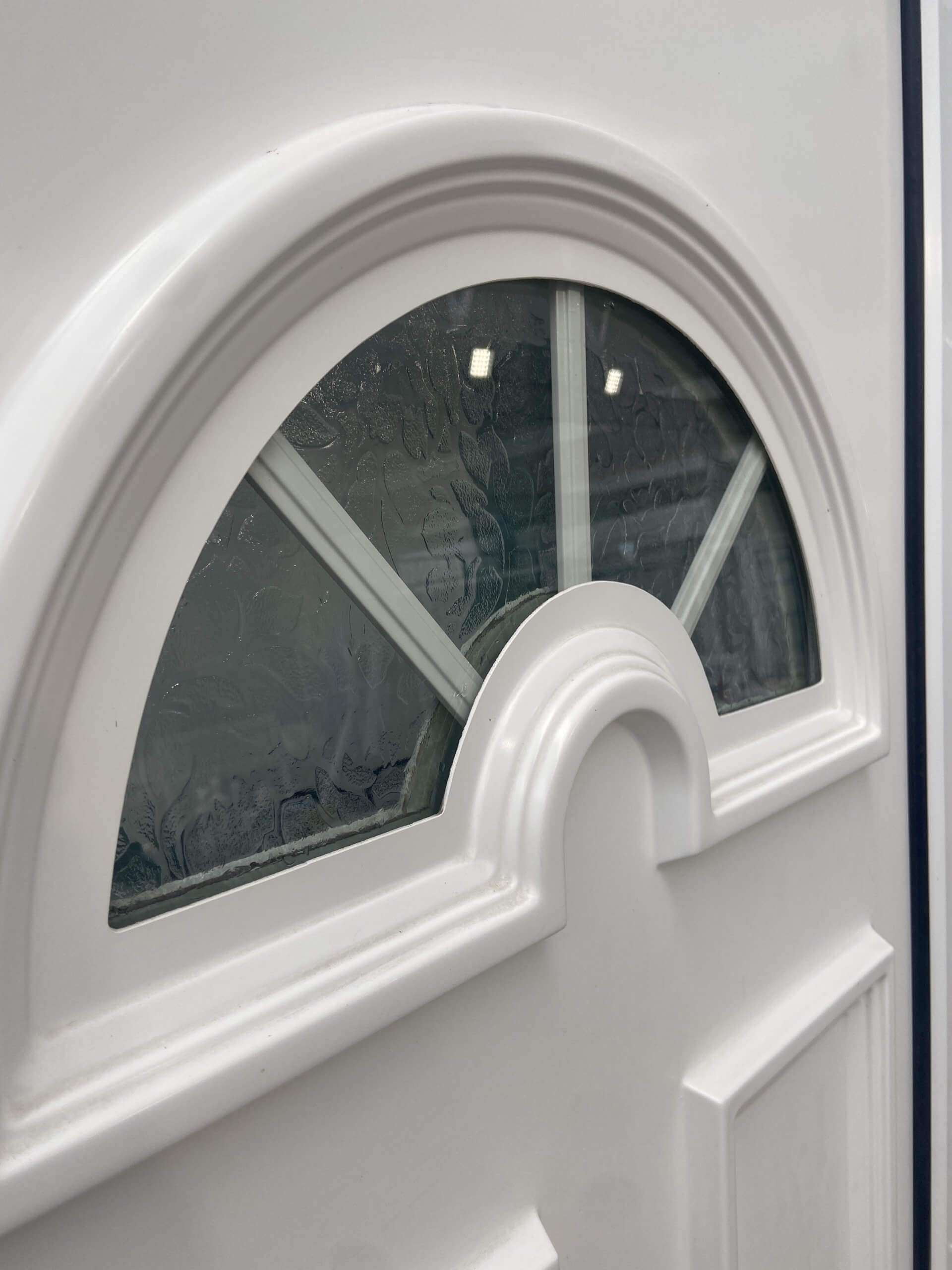 Upvc White Front Door Green doors