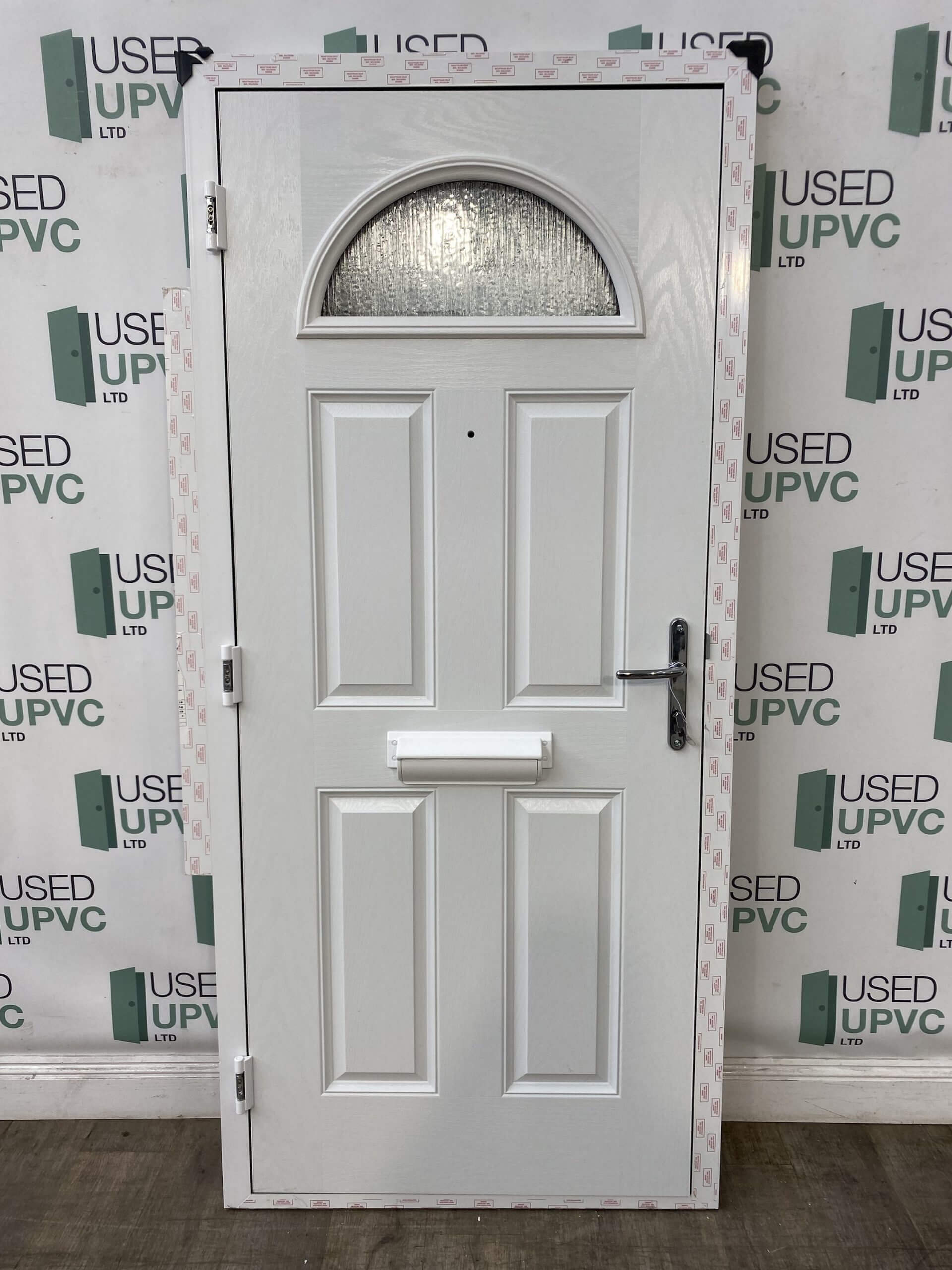 Doorstop Composite Front Door Red Woodgrain Grp Upvc External Exterior