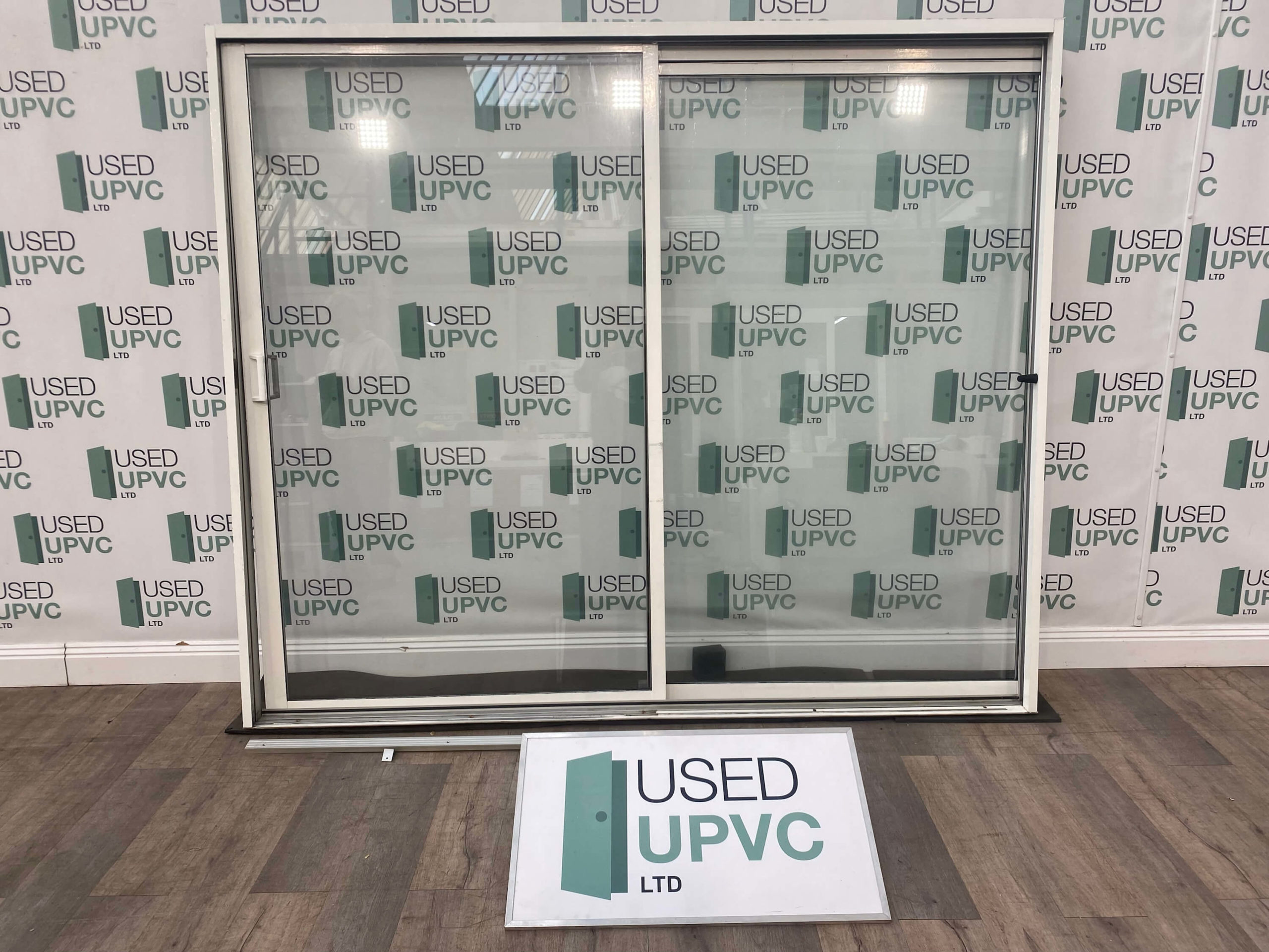 Aluminium White Patio/Sliding Doors Green doors