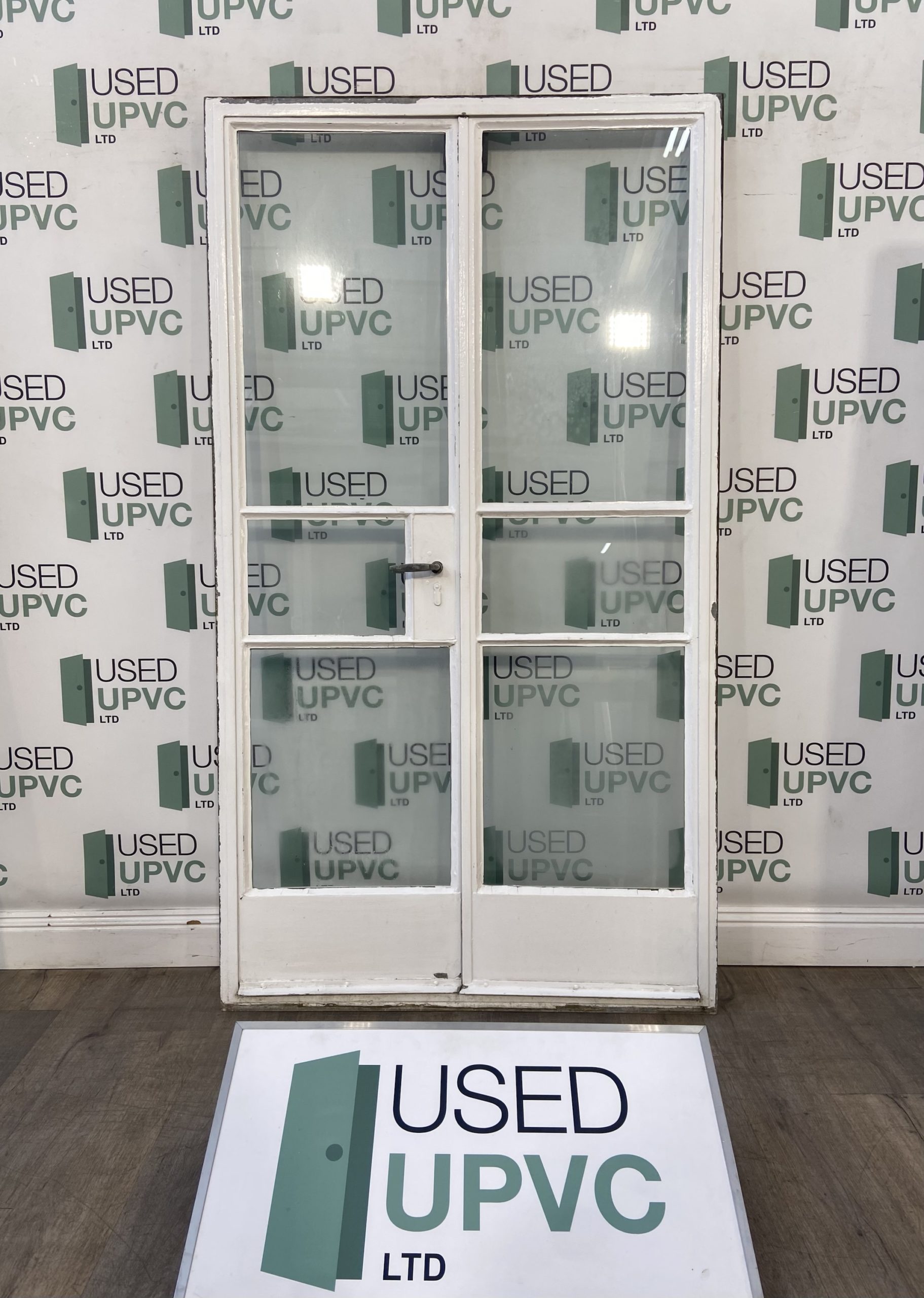 Original Crittall French Door White Crital Steel 1930s Inwards Opening