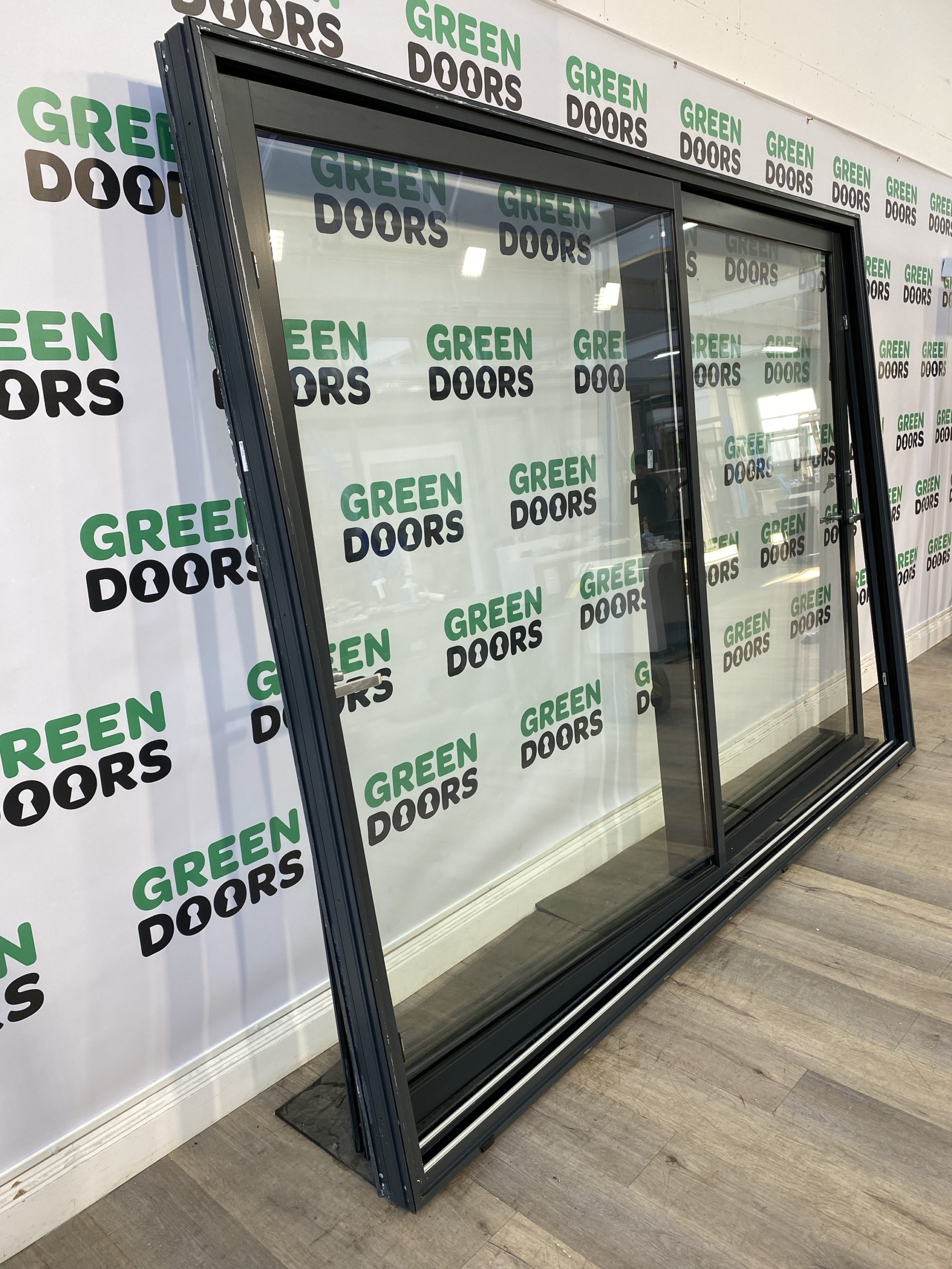 Aluminium Anthracite Grey Patio/Sliding Doors Green doors