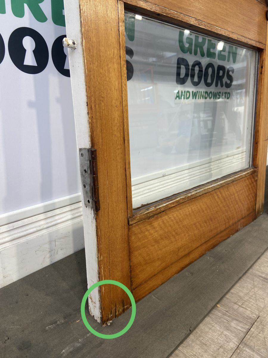 HARDWOOD FRENCH DOORS GOLDEN OAK BROWN WOOD GRAIN EXTERNAL BESPOKE