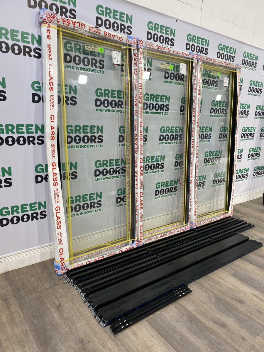 Cortizo Aluminum Black Sliding Patio Doors Green Doors UK