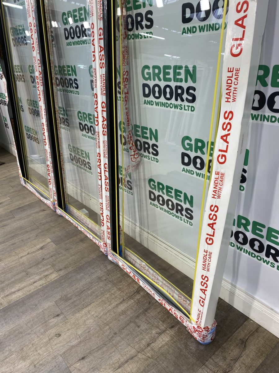 Cortizo Aluminum Black Sliding Patio Doors Green Doors UK