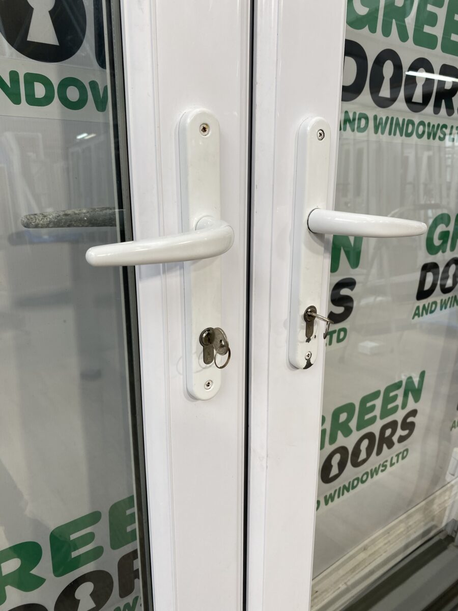 Upvc Bifold Door White Sliding Folding External Exterior Double Glazed