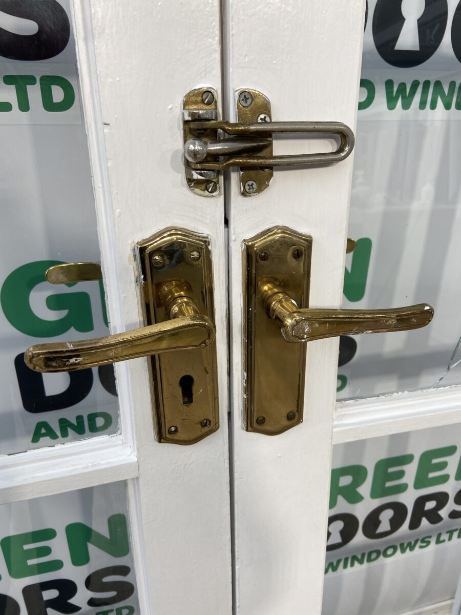 FRENCH DOOR WOOD HARDWOOD WHITE EXTERNAL EXTERIOR SINGLE