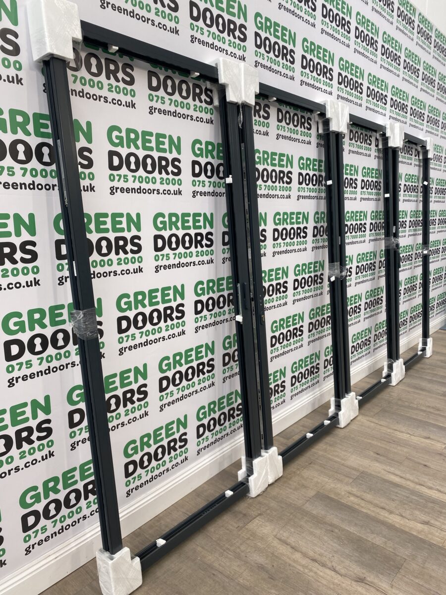 Origin Aluminum Bifold Doors Sliding Folding External Exterior Grey