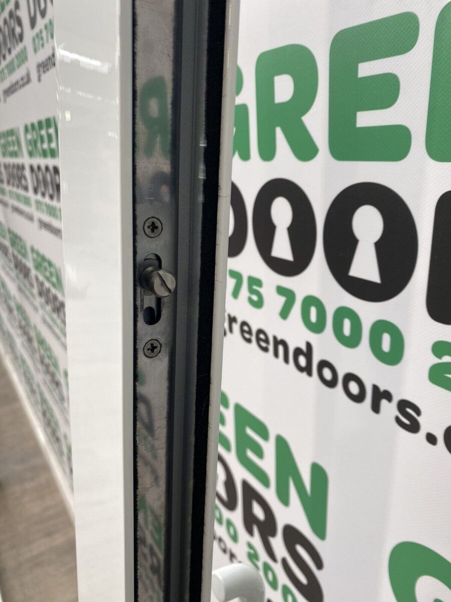 ALUMINIUM SLIDING PATIO DOORS USED EXTERNAL EXTERIOR WHITE METAL WIDE