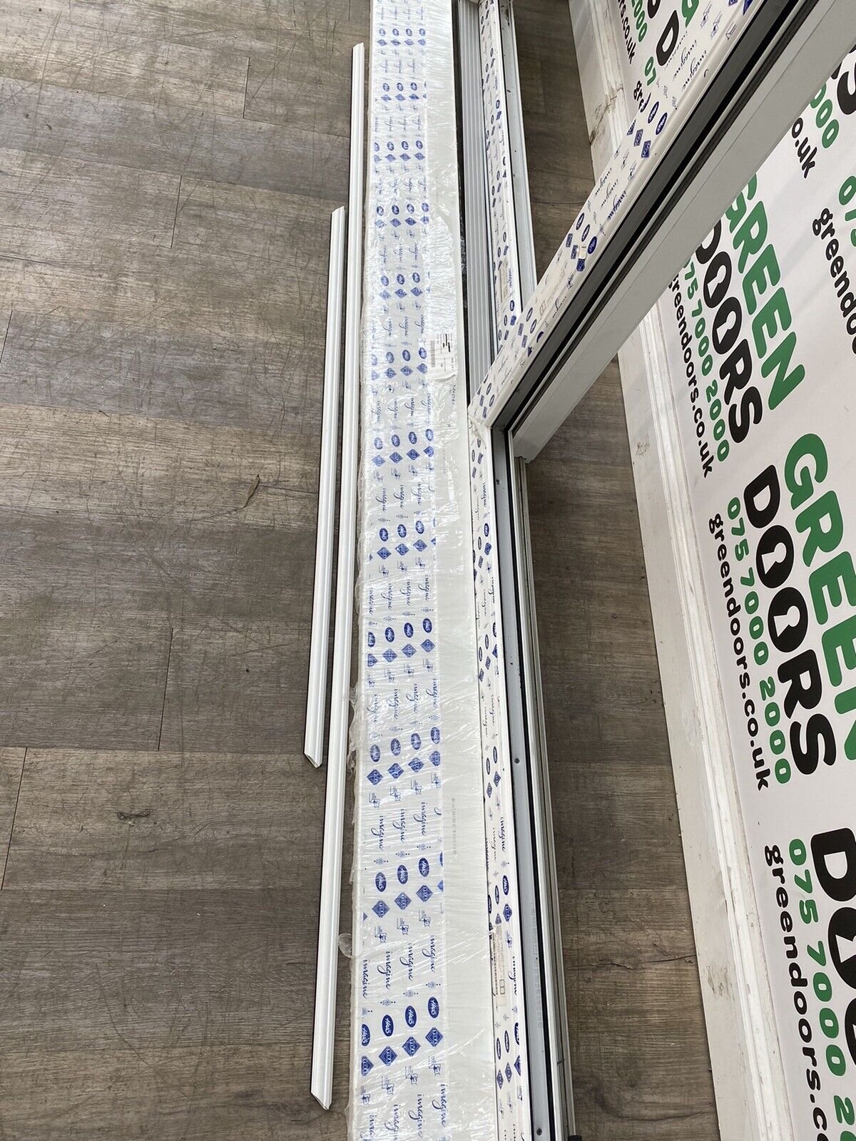 Veka Upvc White Patio/Sliding Doors Green doors