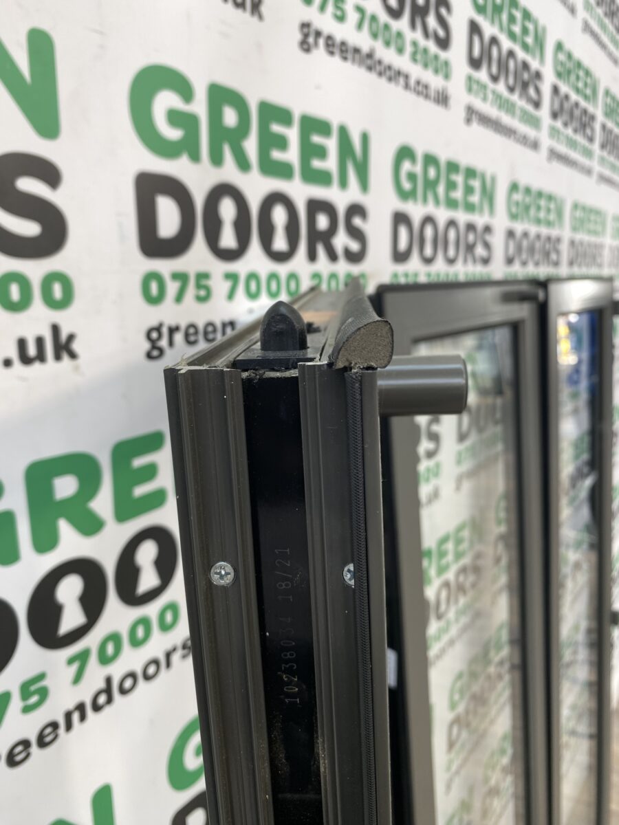 ALUMINIUM NARROW BIFOLD DOORS FOLDING SLIDING EXTERNAL EXTERIOR USED