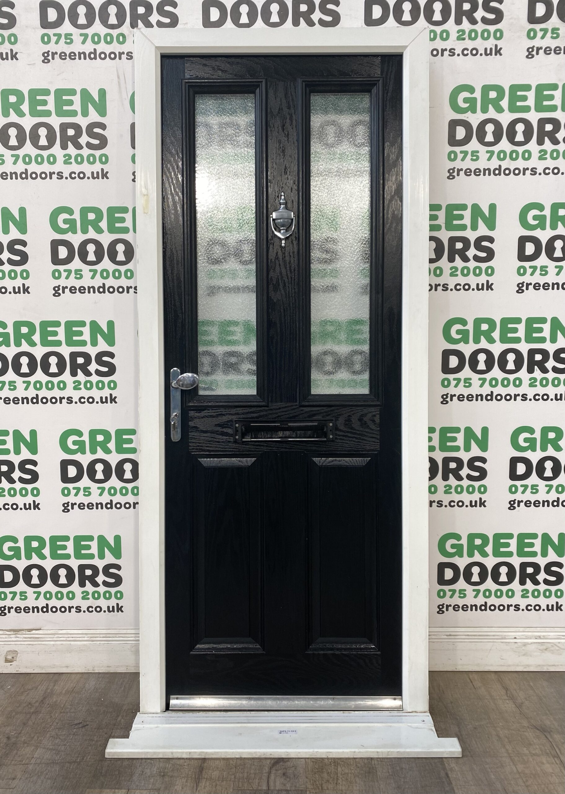 Composite Black Front Door Green doors