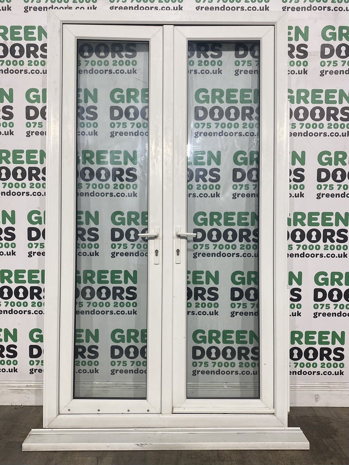 INWARDS OPENING FRENCH DOORS TALL UPVC USED PVC PVCU EXTERNAL EXTERIOR