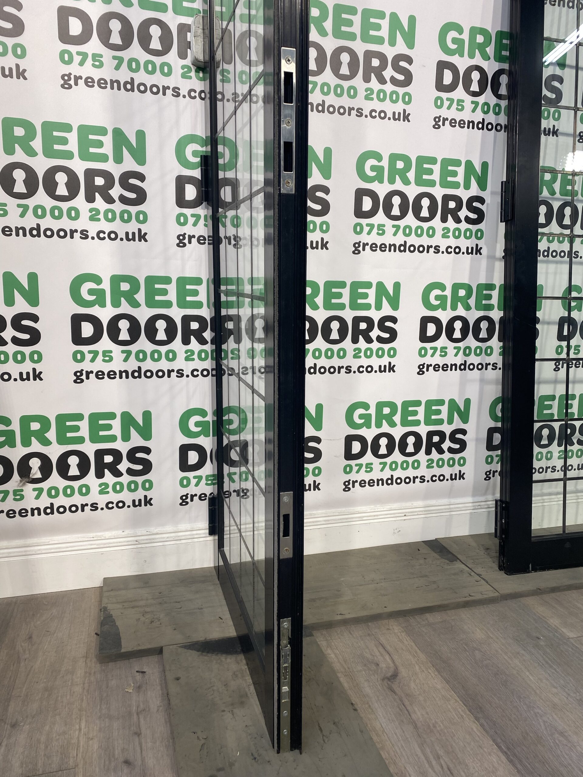 Aluminium Black French Doors Green doors