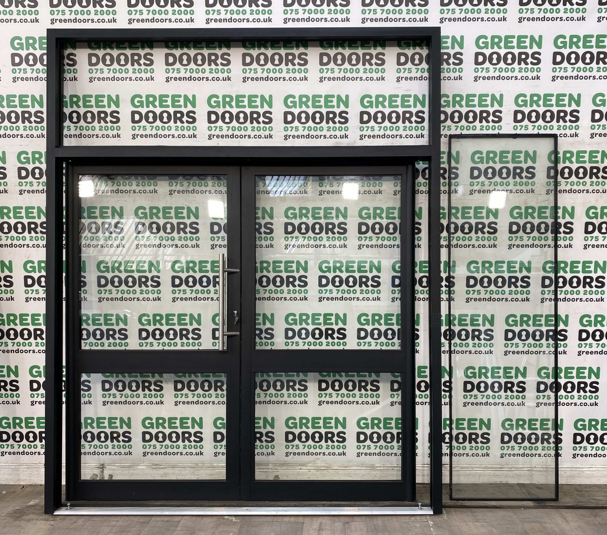 COMMERCIAL SHOP FRENCH DOORS FRONT ROLLER SHUTTERS EXTERNAL EXTERIOR GLAZED