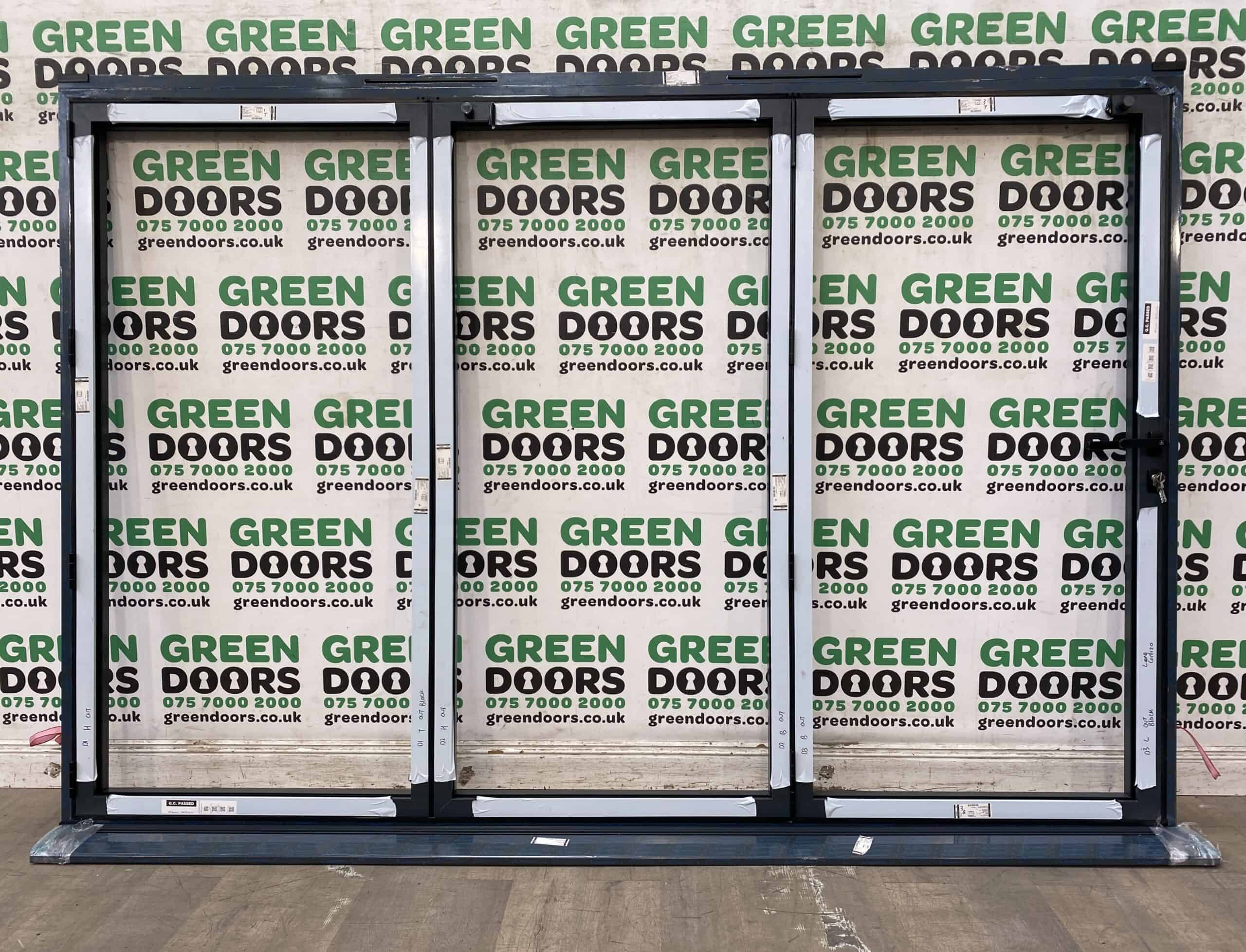CORTIZO BIFOLDING BIFOLDS DOORS PATIO SLIDING EXTERNAL ANTHRACITE GREY RAL 7016