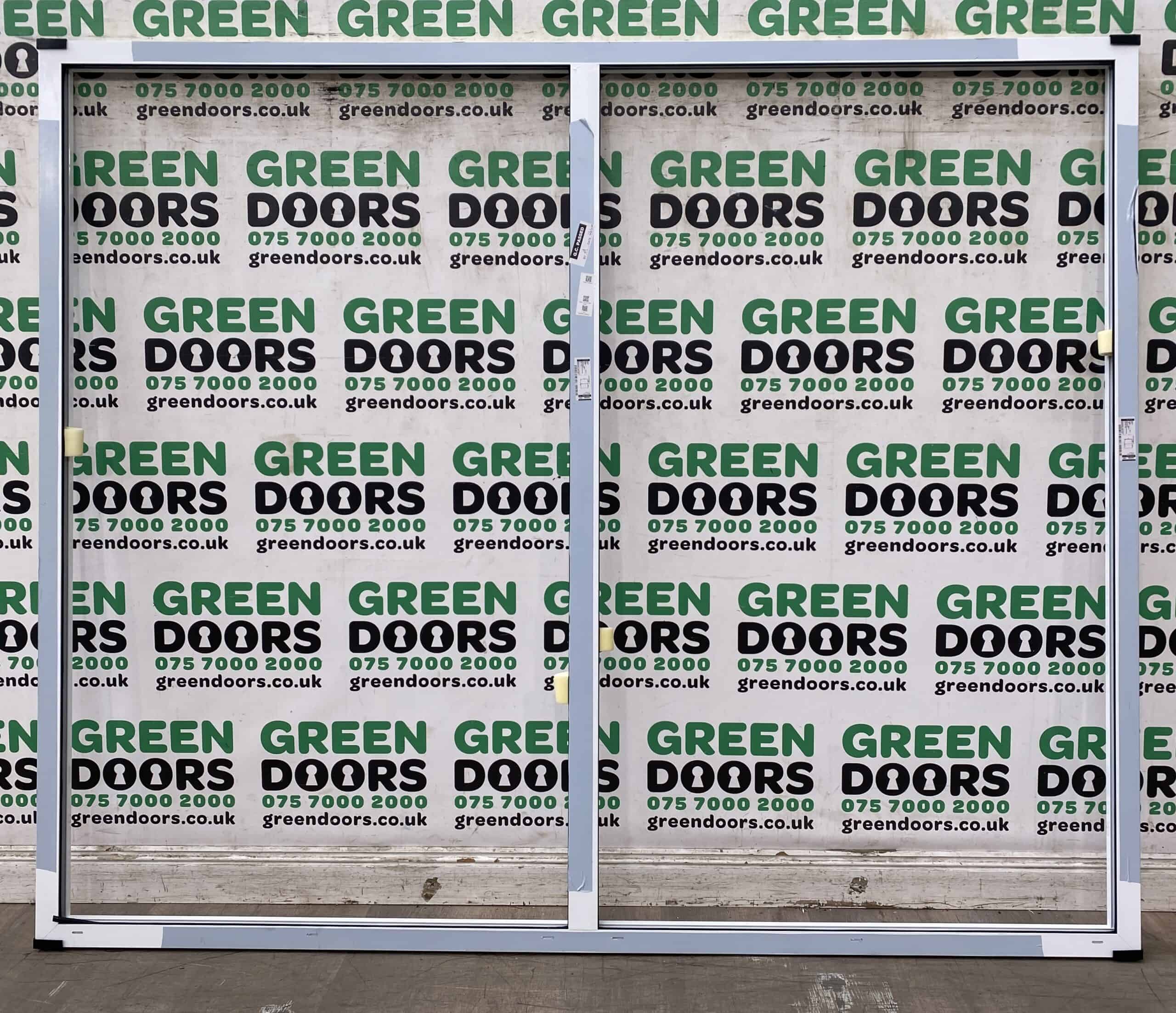 WIDE ALUMINIUM FIXED WINDOW PANORAMIC EXTERNAL EXTERIOR WHITE ALI DOUBLE GLAZED