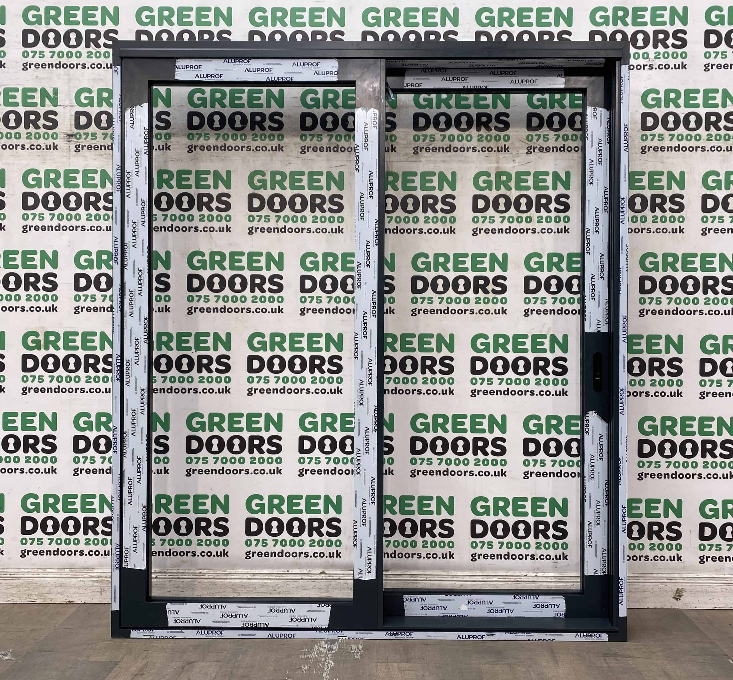 ANTHRACITE GREY SLIDERS DOORS SLIDING PATIO EXTERNAL EXTERIOR DOUBLE GLAZED