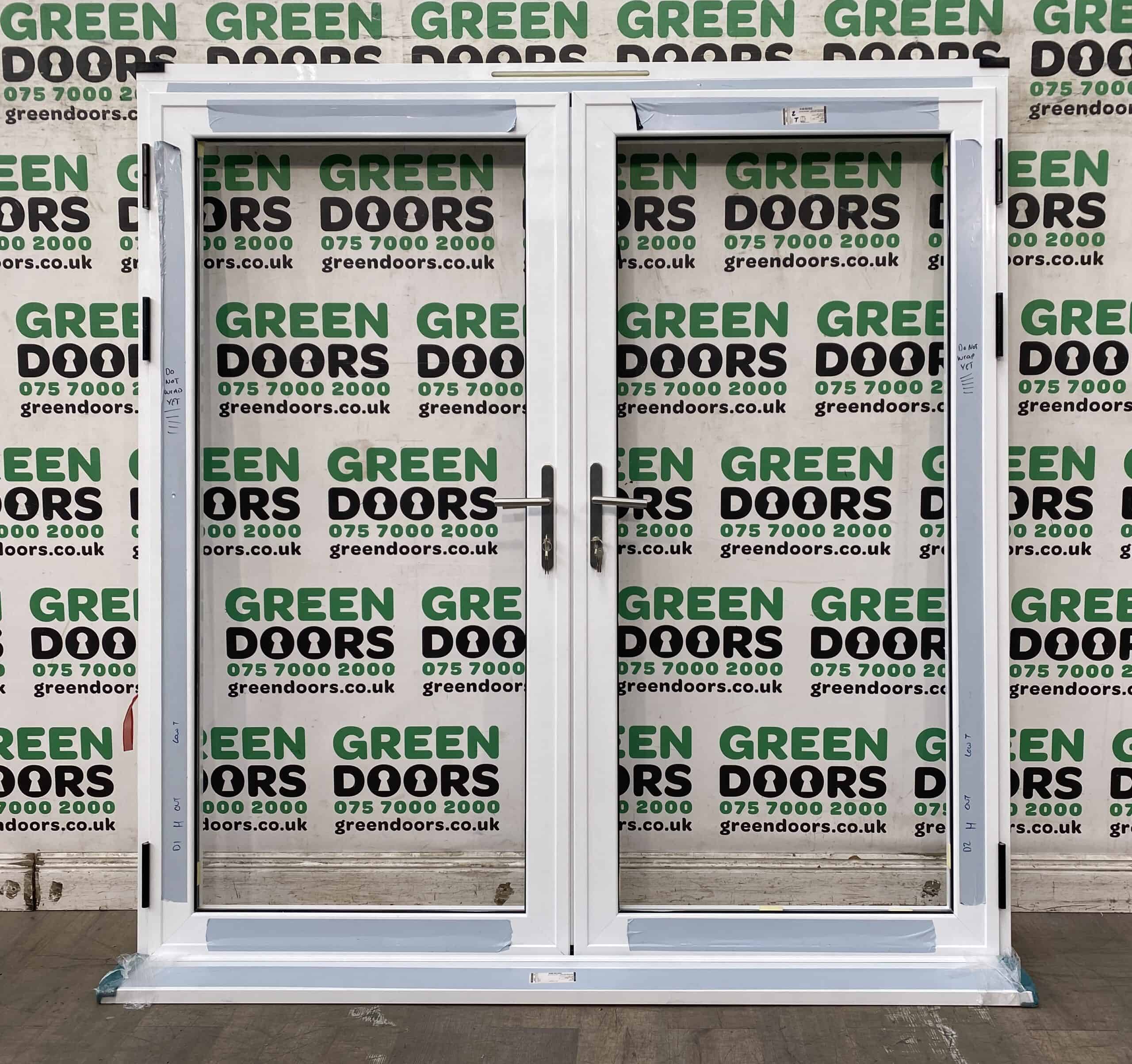 WHITE ALUMINIUM FRENCH DOORS NEW DOUBLE GLAZED EXTERNAL MODERN DOOR SET