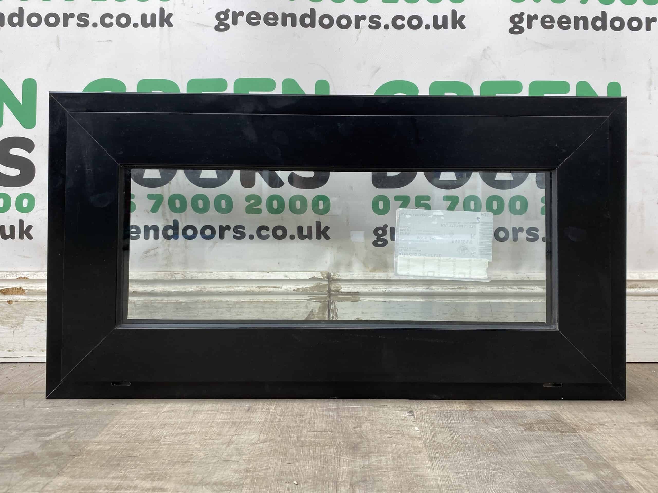 SMALL TINY CASEMENT WINDOW TOPHUNG EXTERNAL EXTERIOR DOUBLE GLAZED NEW BLACK ALI