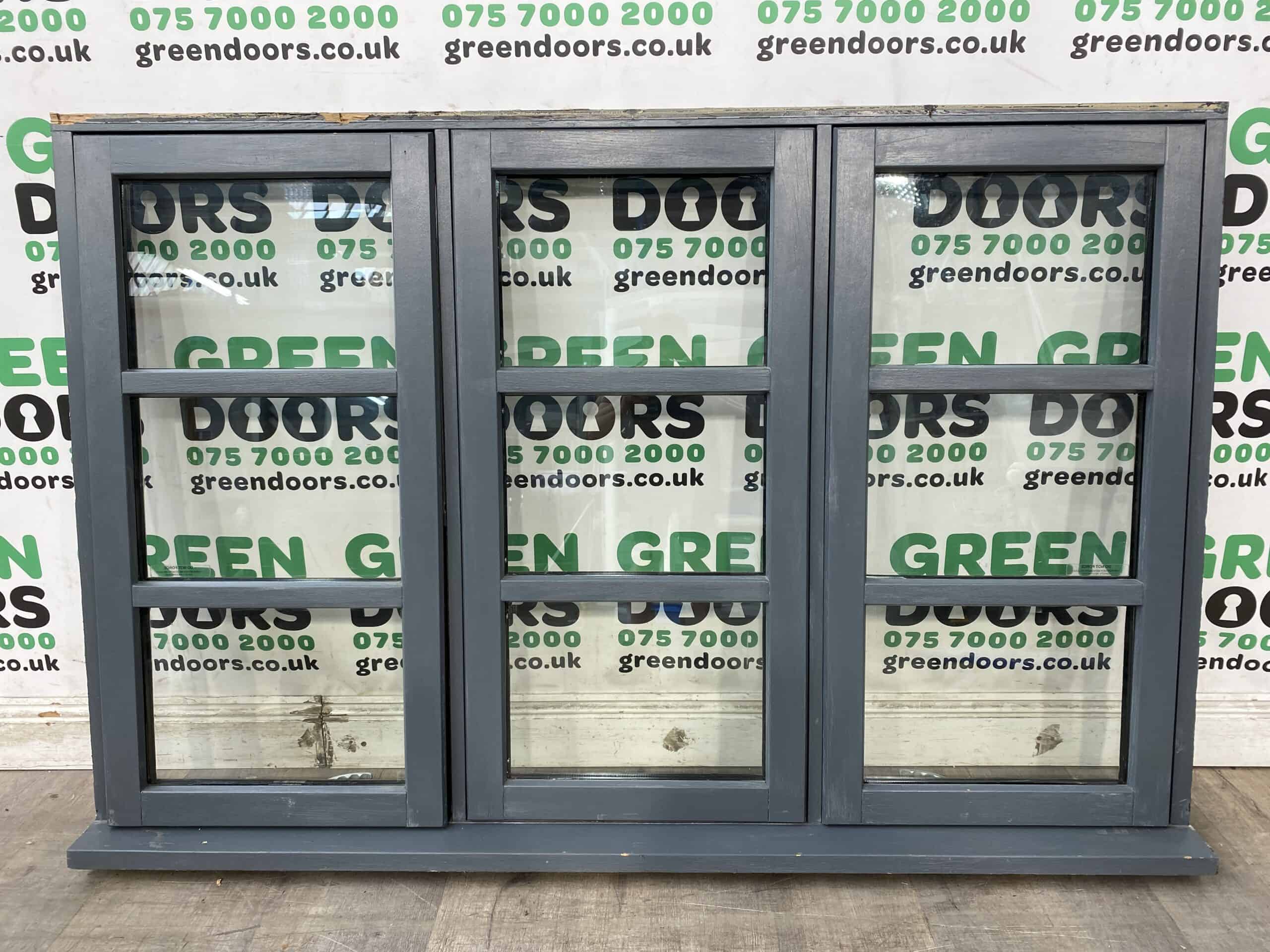 SOLID OAK TOPHUNG WINDOW CRITTALL WOODEN DOUBLE GLAZED CLEAR USED WIDE VARNISH