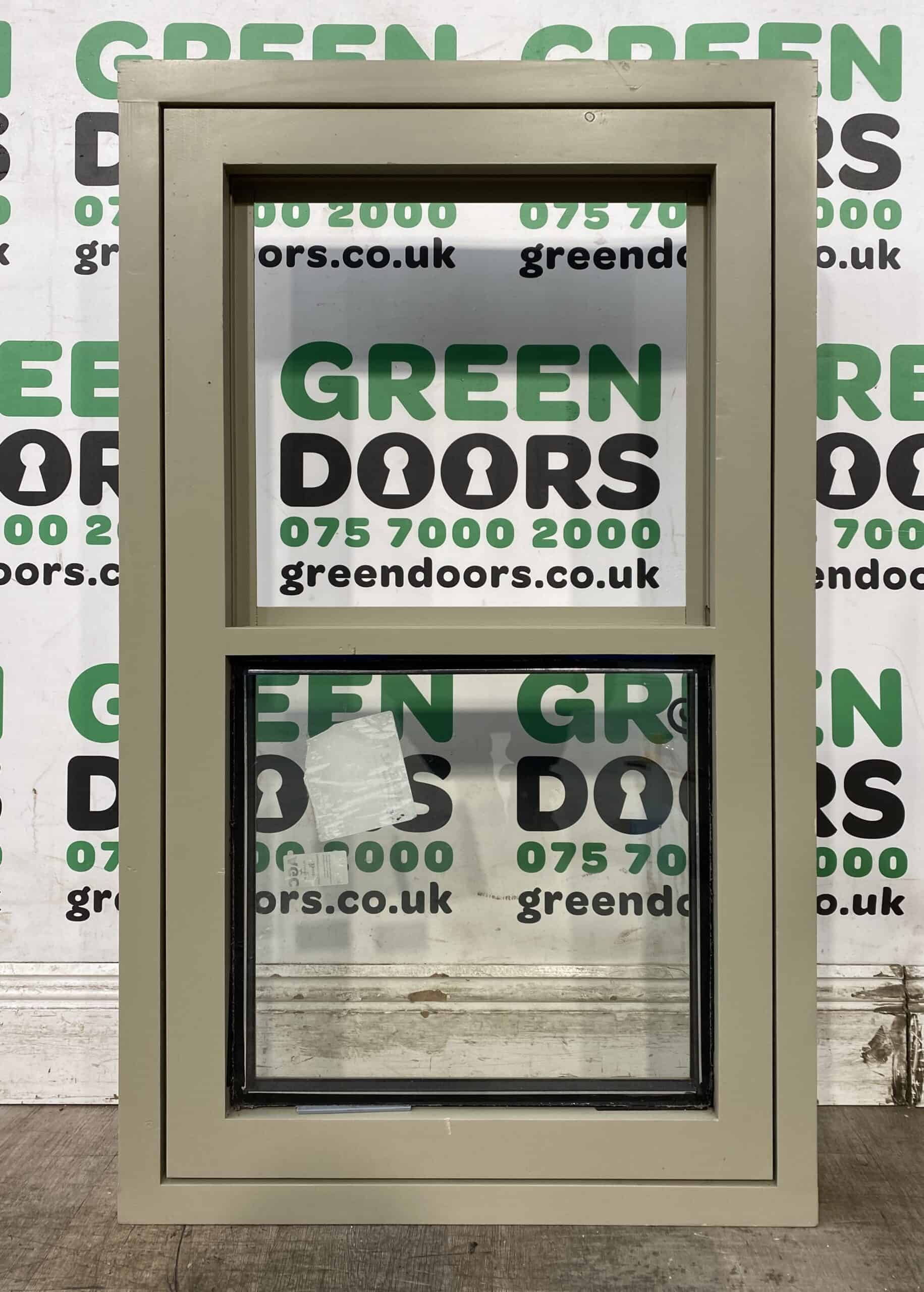 Grey Wooden Casement Window